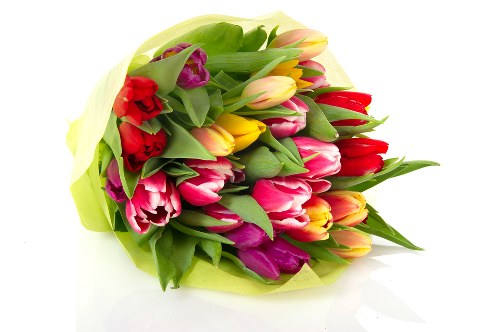 Local florist preparing a floral arrangement